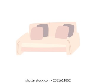 couch with pillows isolated icon