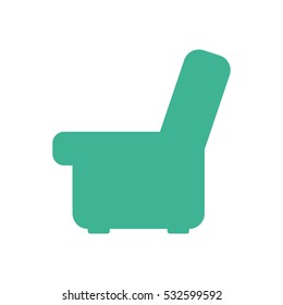 couch silhouette isolated icon vector illustration design