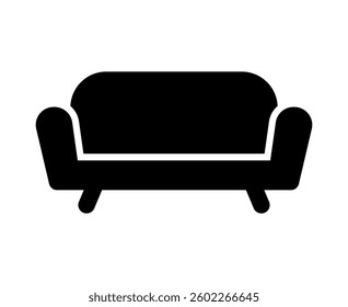 Couch Silhouette. Sofa silhouette. Vector.