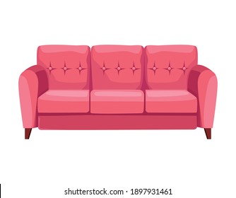 couch sofa forniture isolated icon vector illustration design