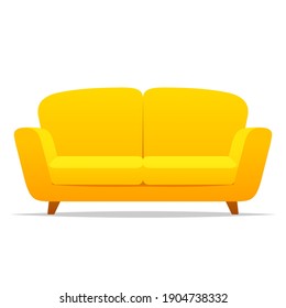 Couch Sofa Vector Isolated Illustration