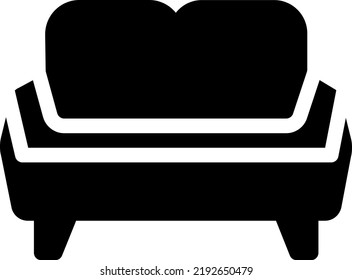 couch Vector illustration on a transparent background. Premium quality symmbols. Glyphs vector icons for concept and graphic design.