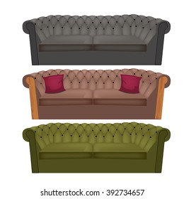 Couches with pillows
