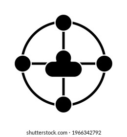 Coud, share, storage icon vector image. Can also be used for seo and web. Suitable for use on web apps, mobile apps and print media.