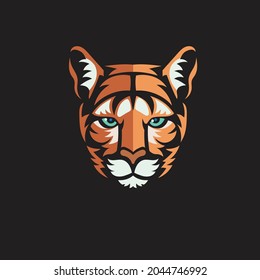 Cougar head Mascot Vector illustration