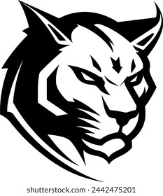 Cougar (Cabeza) Silueta Vector Logo