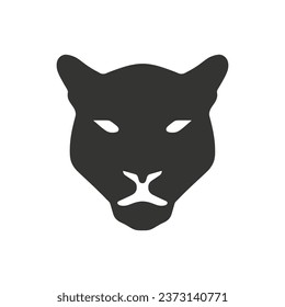 Cougar Icon on White Background - Simple Vector Illustration