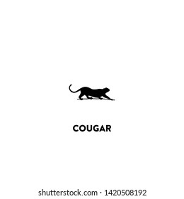 cougar icon vector. cougar sign on white background. cougar icon for web and app