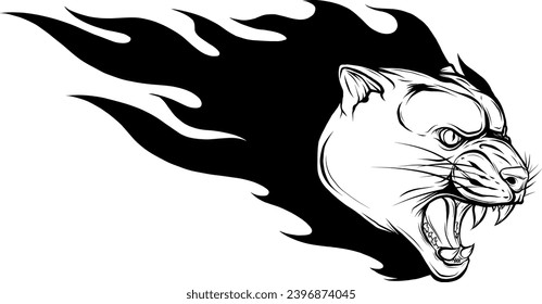 cougar ing, vector illustration design