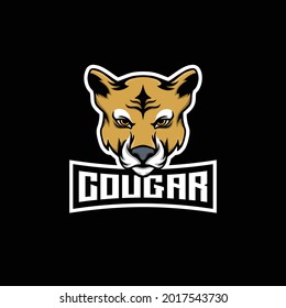 Cougar Mascot Esport Logo Illustration Sport Stock Vector (Royalty Free ...