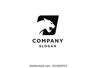 Cougar mascot logo design vector illustration.