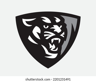 Cougar modern logo, emblem design editable for your business. Puma vector illustration.