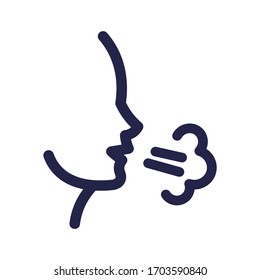 Icono de línea vectorial de color oscuro