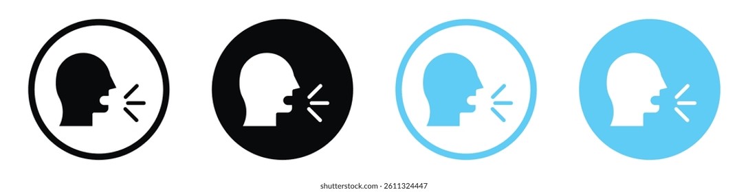 Cough icon collection. vector illustration set