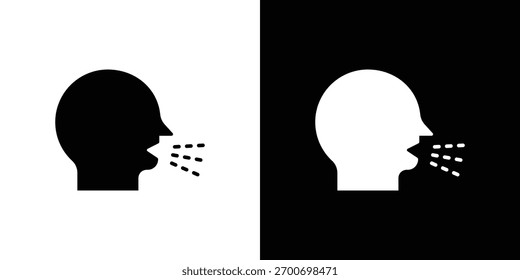 Cough icon design concept. vector flat icons