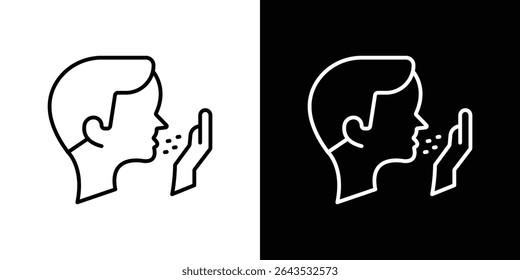 Cough icon. Graphic Design vector icon. Ui Ux Icons