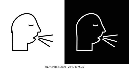 Cough icon Graphic vector set for ui design
