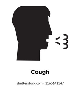 Cough icon vector isolated on white background, Cough transparent sign , medical health symbols
