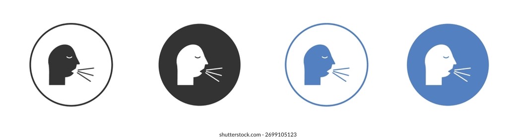 Cough icon vector. Logo Template illustration design