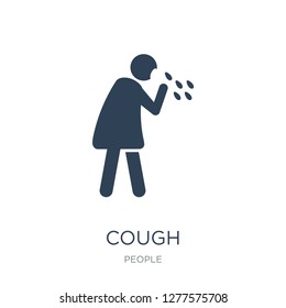 Cough Icon Vector On White Background Stock Vector (Royalty Free ...