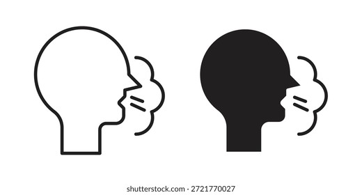 Icono de la tos para su diseño del Sitio web, logotipo, App, UI. EPS10