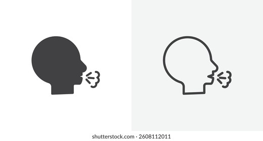 Cough icons design. vector icons for ui designs
