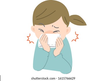 Cough or sneeze with a handkerchief