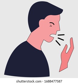Cough Sneeze - Sneezing vector clip art 