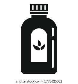 Cough syrup dosage icon. Simple illustration of cough syrup dosage vector icon for web design isolated on white background