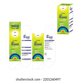 empaquetado de jarabe para tos Diseño de envases de caja 5 09 2022