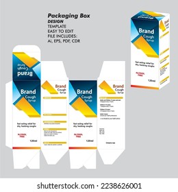 cough syrup packaging Cough Box Design 