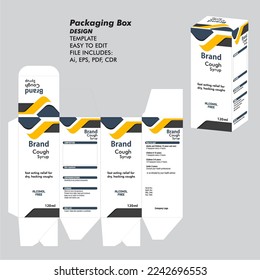 cough syrup packaging Cough Syrup Box Design