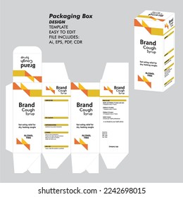 cough syrup packaging Cough Box Design 