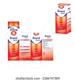 cough syrup packaging Box Modern packaging design 01 08 2022