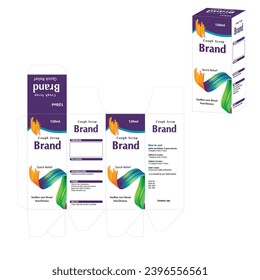 Cough Syrup Relief tos Hoes toux hoste tosse Cold Flu Relieves e packaging