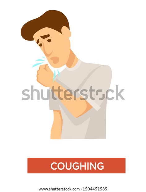 Cough Tuberculosis Symptom Sore Throat Lung Stock Vector (Royalty Free ...