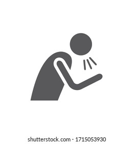 Icono vectorial de tos. Señales vectoriales para gráficos web.