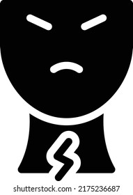 Cough Vector illustration on a transparent background.Premium quality symbols.Glyphs vector icon for concept and graphic design.