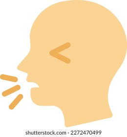 cough Vector illustration on a transparent background. Premium quality symmbols. Line Color vector icons for concept and graphic design.