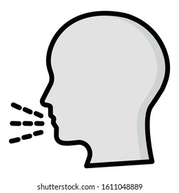
Coughing Isolated Vector icon which can be easily modified or edit
