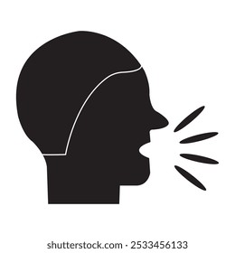 coughing person icon vector illustration design