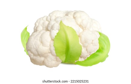 Couliflower realistic vector illustration. Cabbage highly detailed vector isolated on white. Healthy superfood theme.