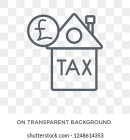 Council Tax Icon. Council Tax Design Concept From Council Tax Collection. Simple Element Vector Illustration On Transparent Background.