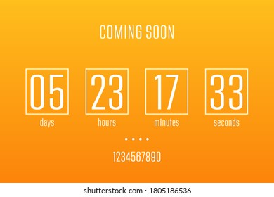 Coundown timer vector design illustration isolated on background