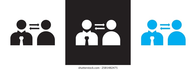 Counseling icon . Containing design counseling, therapy, psychology, consultation, patient, advice. etc.  isolated on white and black background. vector illustration. EPS 10
