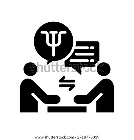 Counseling Icon Glyph Vector Illustration