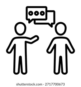Ilustración vectorial de diseño de línea de iconos de asesoramiento