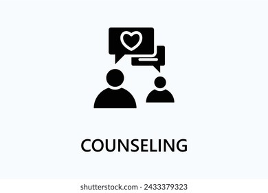 Counseling icon or logo sign symbol vector illustration