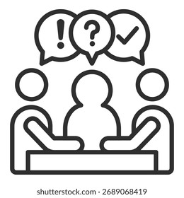 Icono de asesoramiento Colección de Vector único