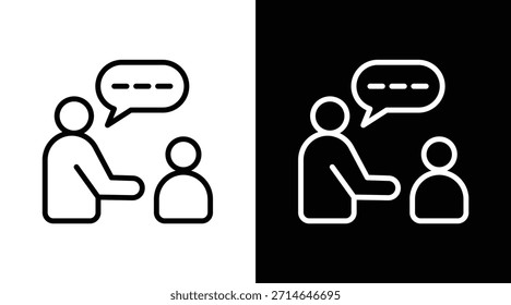 counseling Two-tone version in black and white background
